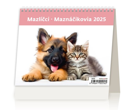 Mazlíčci 2025 - stolní kalendář -  Autor Neuveden
