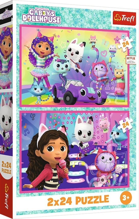 Puzzle z Gabby - Kocourkův domeček Trefl