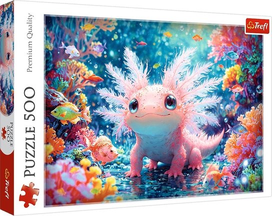 Puzzle 500 dílků – axolotl Trefl