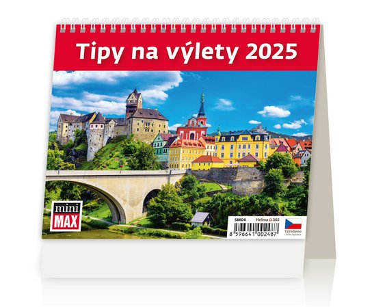 Tipy na výlety 2025 - stolní kalendář -  Autor Neuveden