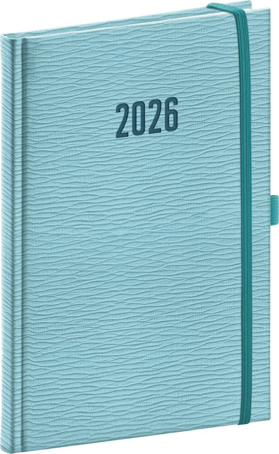 Presco Rivoli 2026 - týdenní diář A5 - světle modrý
