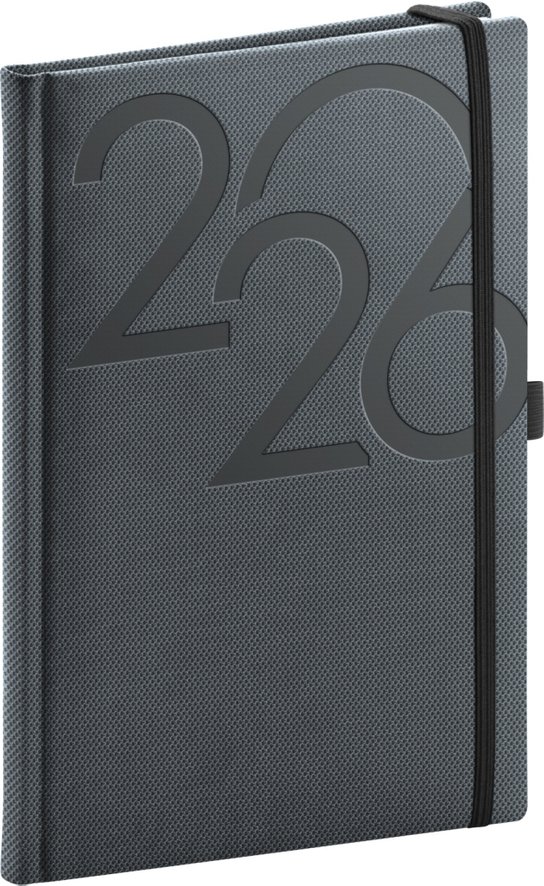 NOTIQUE Týdenní diář Ajax 2026, černý, 15 x 21 cm Presco Group