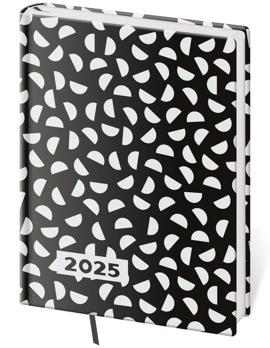 Denní diář 2025 B6 Vario Lyra B&W -  Autor Neuveden