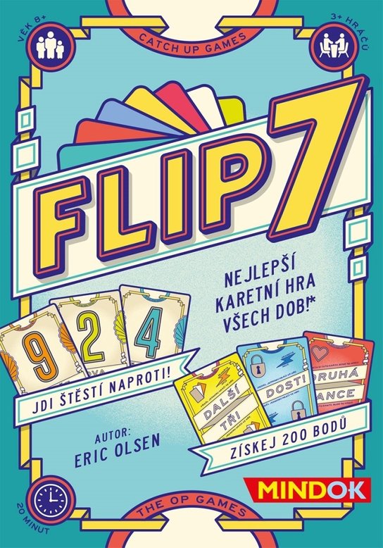 Flip 7 – svižná párty hra pro 3+ hráče