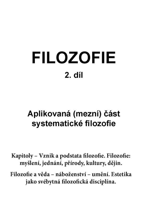 Filosofie 2. díl -  Jan Volf