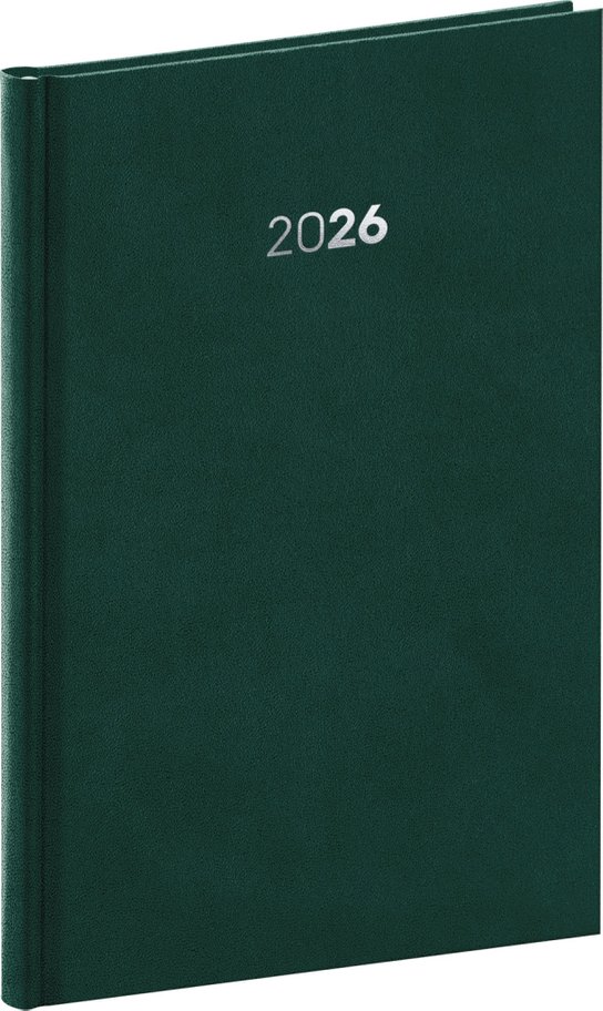 NOTIQUE Týdenní diář Balakon 2026, zelený, 15 x 21 cm Presco Group