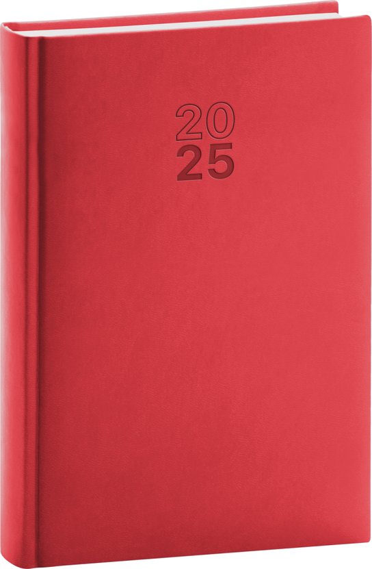 Denní diář Aprint 2025, červený