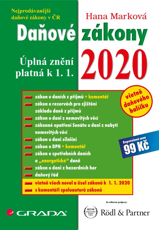 Daňové zákony 2020 -  Hana Marková