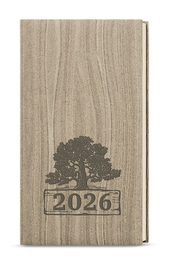 Týdenní diář 2026 Jakub Wood kapesní světle hnědá