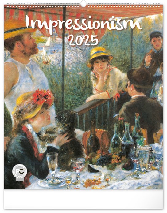 Baagl Nástěnný kalendář Impresionismus 2025 - 48 × 56 cm
