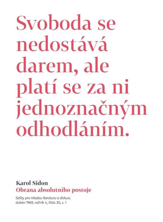 Obrana absolutního postoje - Karol Sidon