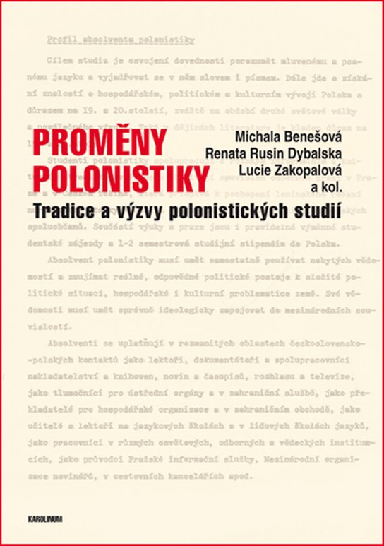 Proměny polonistiky -  Michala Benešová