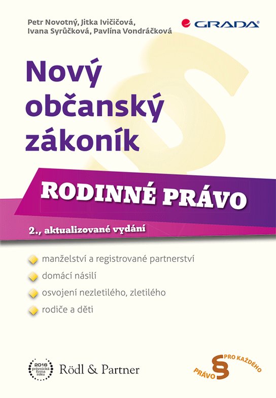 Nový občanský zákoník - Rodinné právo -  Pavlína Vondráčková