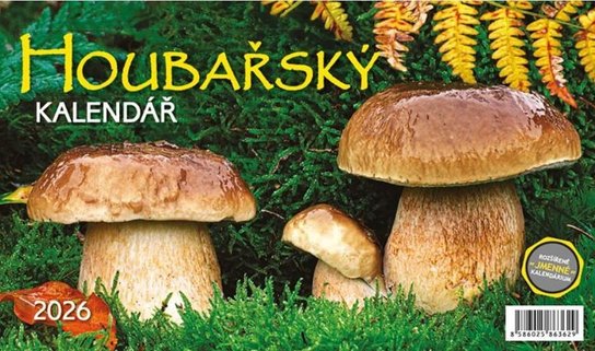 Kalendář 2026 Houbařský, stolní