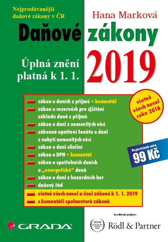 Daňové zákony 2019 -  Hana Marková