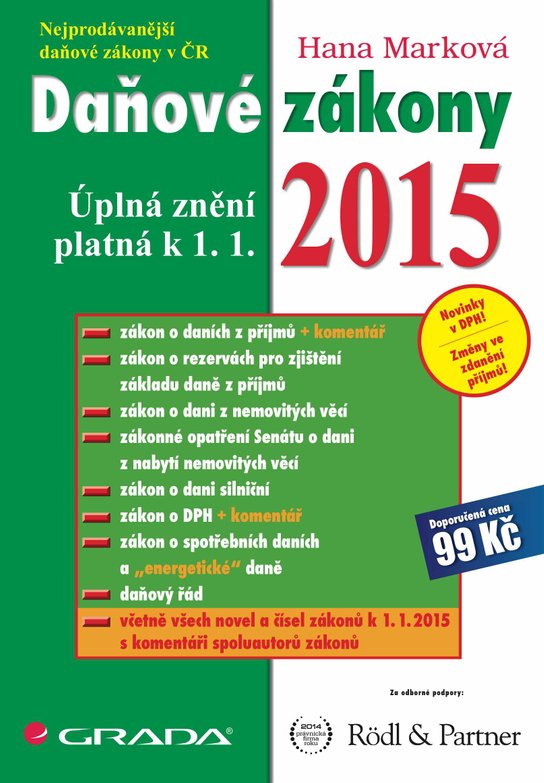 Daňové zákony 2015 -  Hana Marková