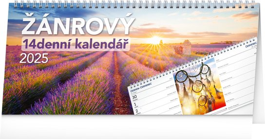 Stolní kalendář Žánrový 2025 – 14denní