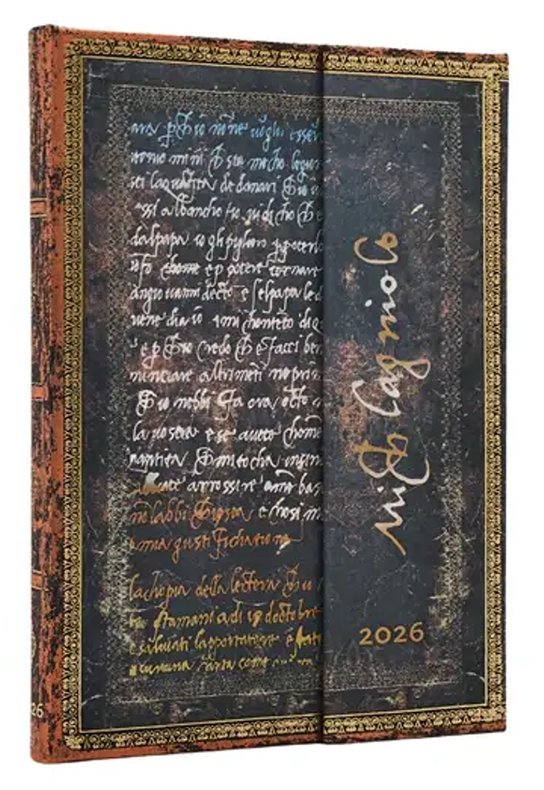 Paperblanks - týždenný diár Michelangelo, Handwriting 2026