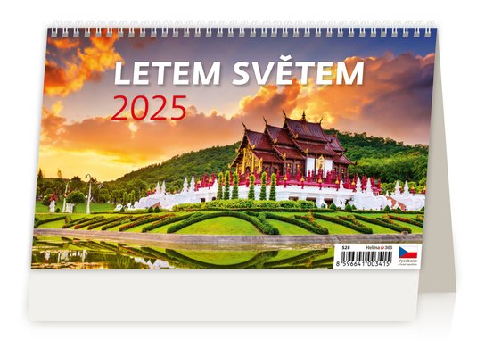 Letem světem 2025 - stolní kalendář -  Autor Neuveden