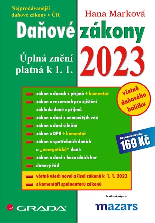 Daňové zákony 2023 -  Hana Marková