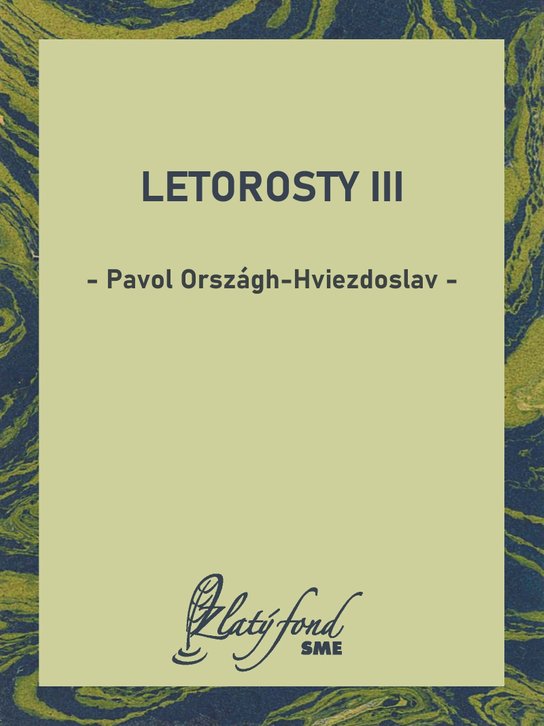 Letorosty III -  Pavol Országh Hviezdoslav