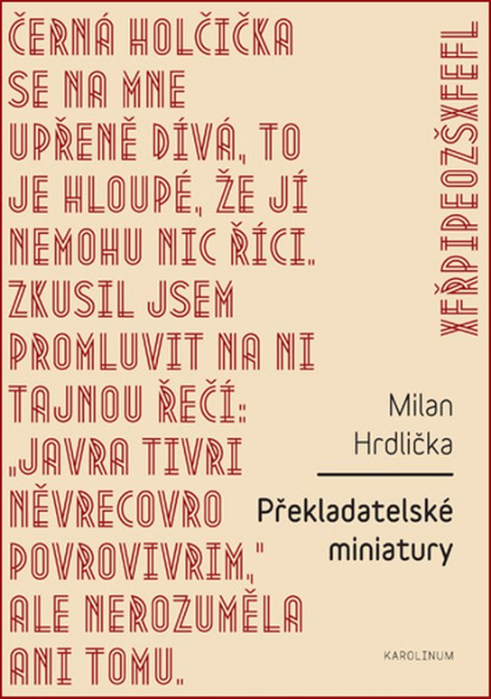 Překladatelské miniatury -  Milan Hrdlička