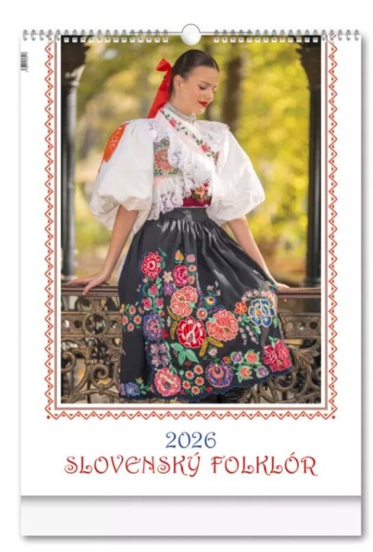 Nástenný kalendár Slovenský folklór 2026