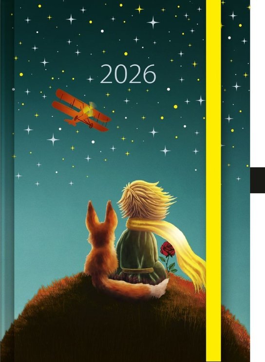 Týdenní diář Art Malý princ 2026 (A5, s gumičkou)