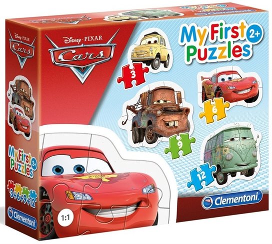 Clementoni - Puzzle 3+6+9+12 Disney Pixar CARS