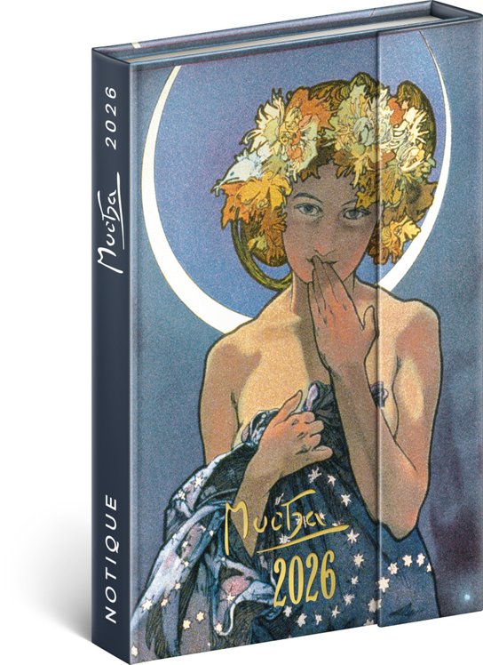 Týdenní magnetický diář Alfons Mucha 2026