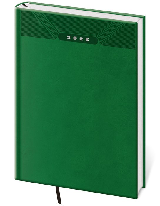 Denní diář 2025 A5 Print Classic zelený -  Autor Neuveden