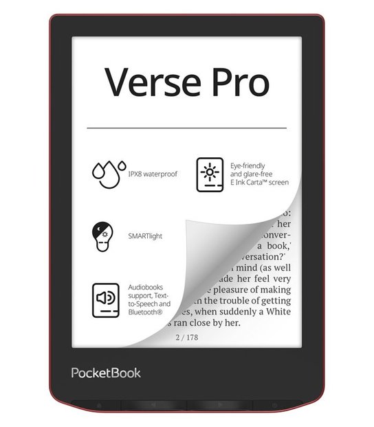 Pocketbook 634 Verse Pro Červená