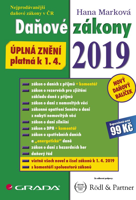 Daňové zákony 2019 -  Hana Marková