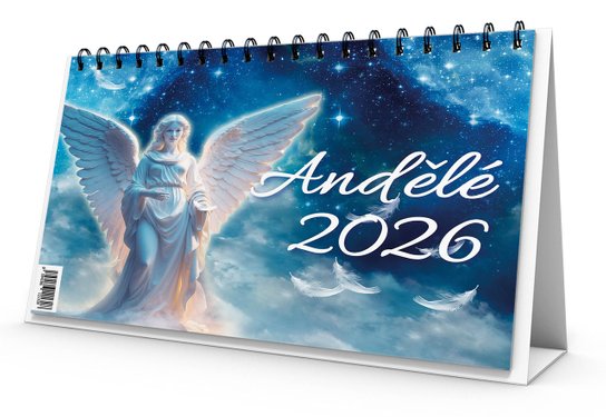 Stolní kalendář Andělé 2026