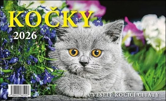 Kočky 2026 - stolní kalendář -  Autor Neuveden