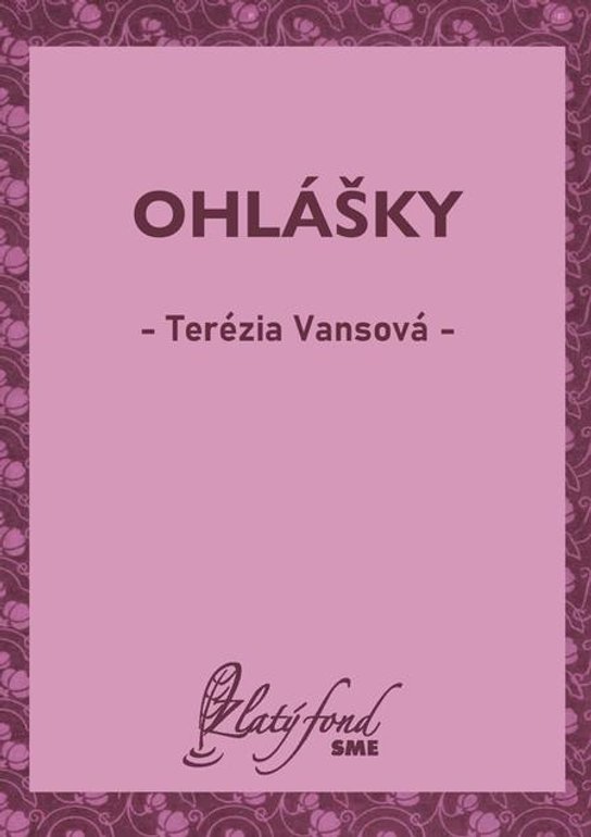 Ohlášky -  Terézia Vansová