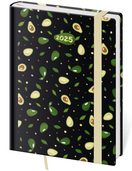 Denní diář 2025 B6 Vario Avocado s gumičkou -  Autor Neuveden
