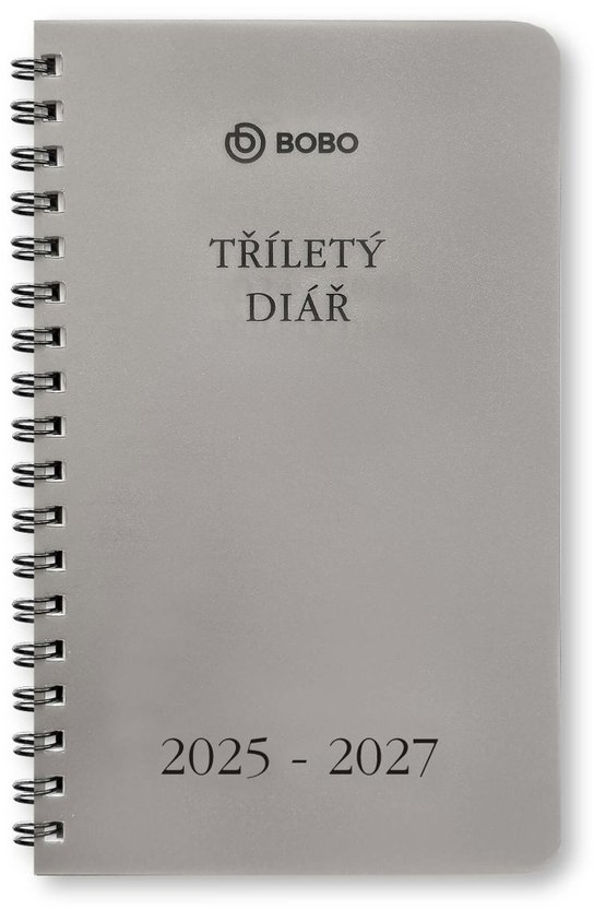 Diář tříletý 14denní stříbrný -  Autor Neuveden