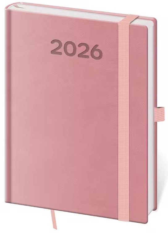 Denní diář Print Pop 2026 (růžový) (B6)