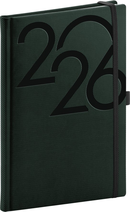 NOTIQUE Týdenní diář Ajax 2026, zelený, 15 x 21 cm Presco Group