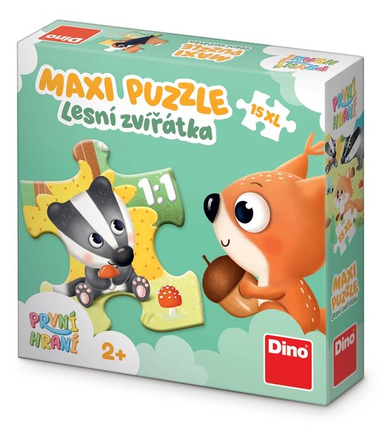 Puzzle lesní zvířátka XL 15 dílků DINO