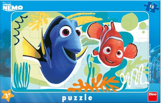 Dino dětské puzzle NEMO A DORY 15 dílků