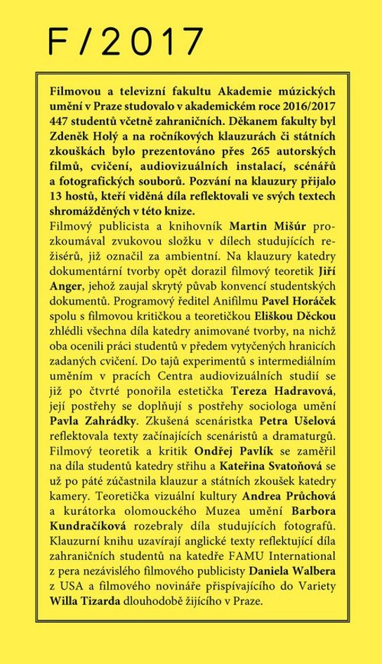 Klauzury FAMU 2017 -  kolektiv