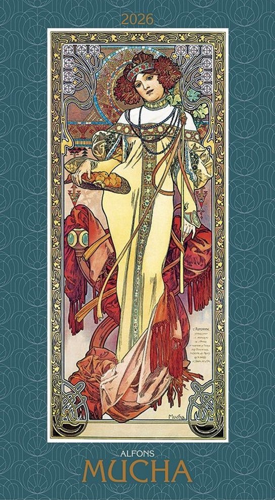 Kalendář 2026 Alfons Mucha, nástěnný