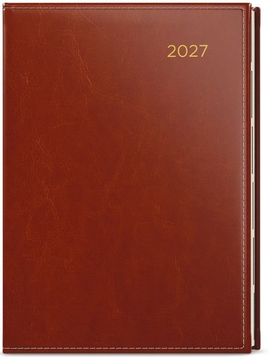 Týdenní diář 2027 Baloušek Oskar Premier A5 hnědá