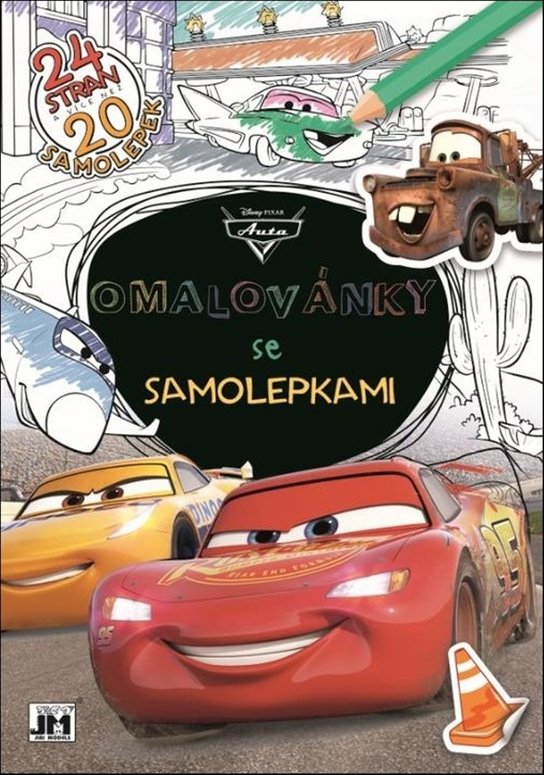 Omalovánky se samolepkami Auta - Kniha