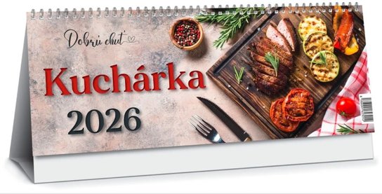 Kuchárka 2026 - stolový kalendár (Dobrú chuť)