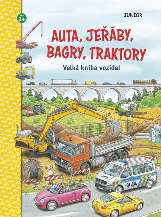 Auta, jeřáby, bagry, traktory - Kniha