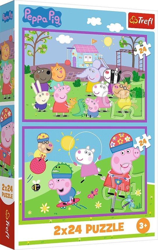 Puzzle Peppa Pig - Na hřišti