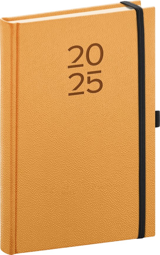Denní diář Vellum 2025, oranžový